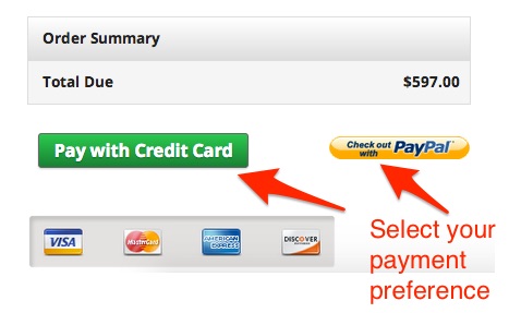 Select payment preference