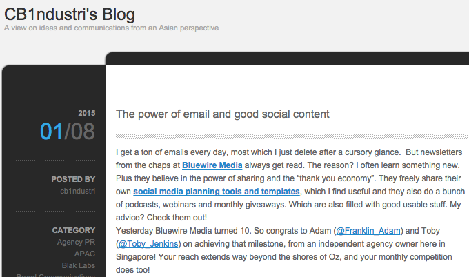 The power of email and good social content