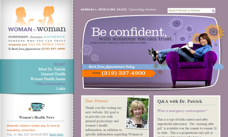 Woman to woman - colour in web design