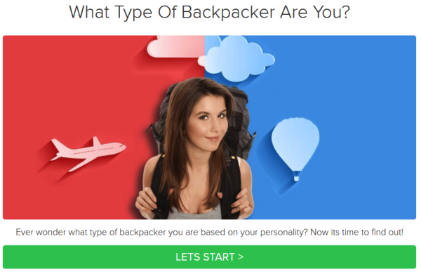 Backpacker example of how to use quizzes