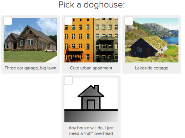 Pick a dog house image