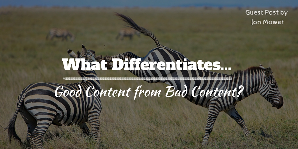 What Differentiates Good Content From Bad Content-