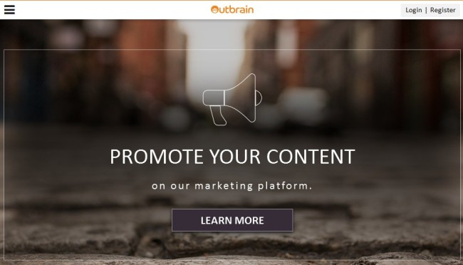 Outbrain - example of best content syndication tools