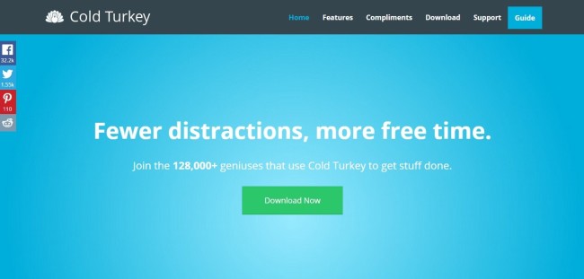 Cold Turkey - example of online writing tool