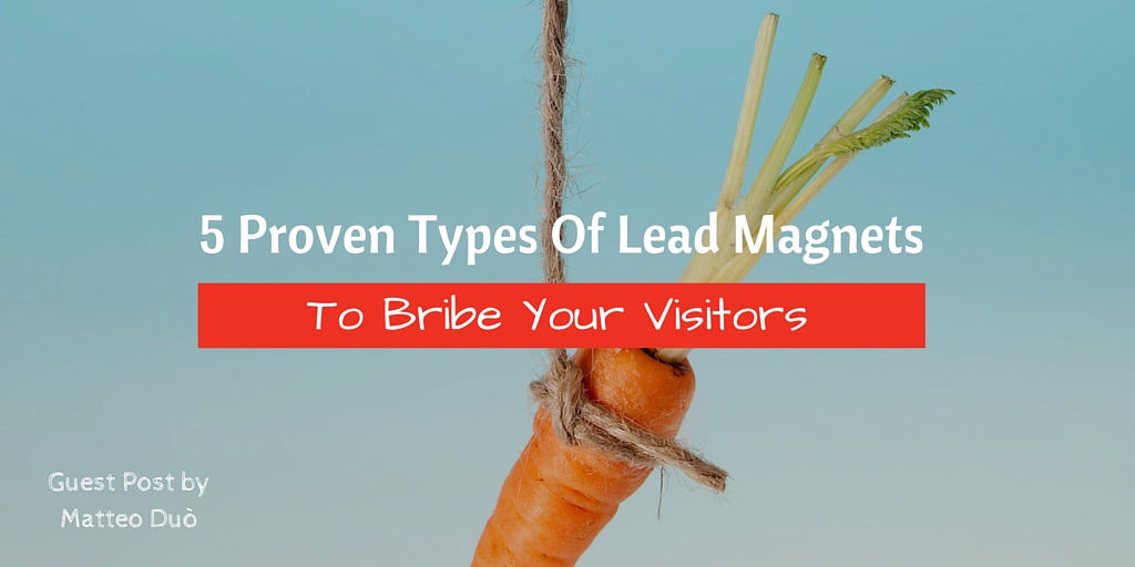 5 Proven Types Of Lead Magnets To Bribe Your Visitors