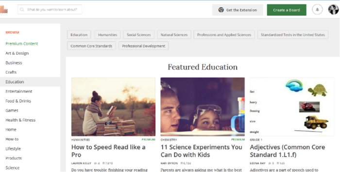 Learnist as a content curation tool example