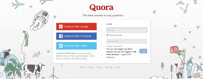 Quora as a content curation tool example
