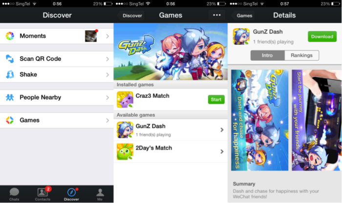 Games - building a wechat following