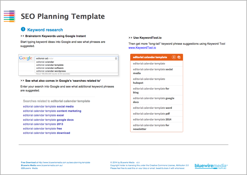 SEO Planning Template Image