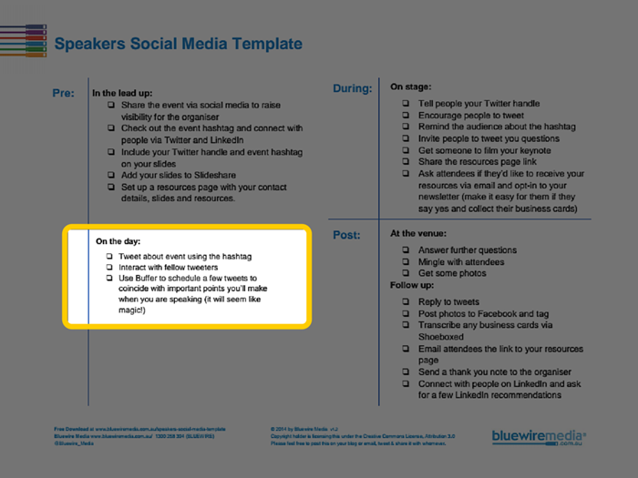 Speakers social media template 2 for how to market yourself as a speaker