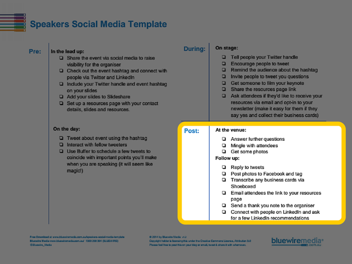 Speakers social media template 4 for how to market yourself as a speaker
