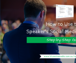 How to use the Speaker's Social Media Template