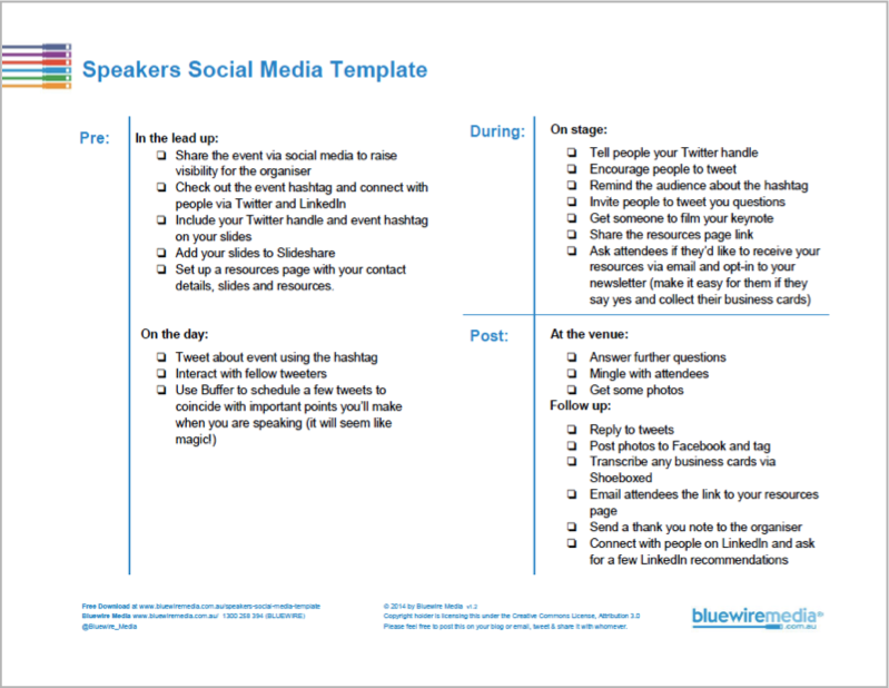 Speaker's social media template main image