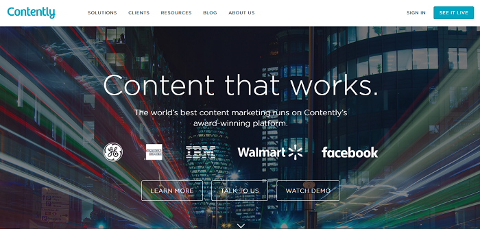 contently for content writing tools