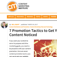 CMI 7 promotion tactics