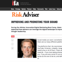 Adam Franklin Risk Adviser - Improving your brand