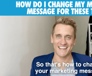 Change marketing message
