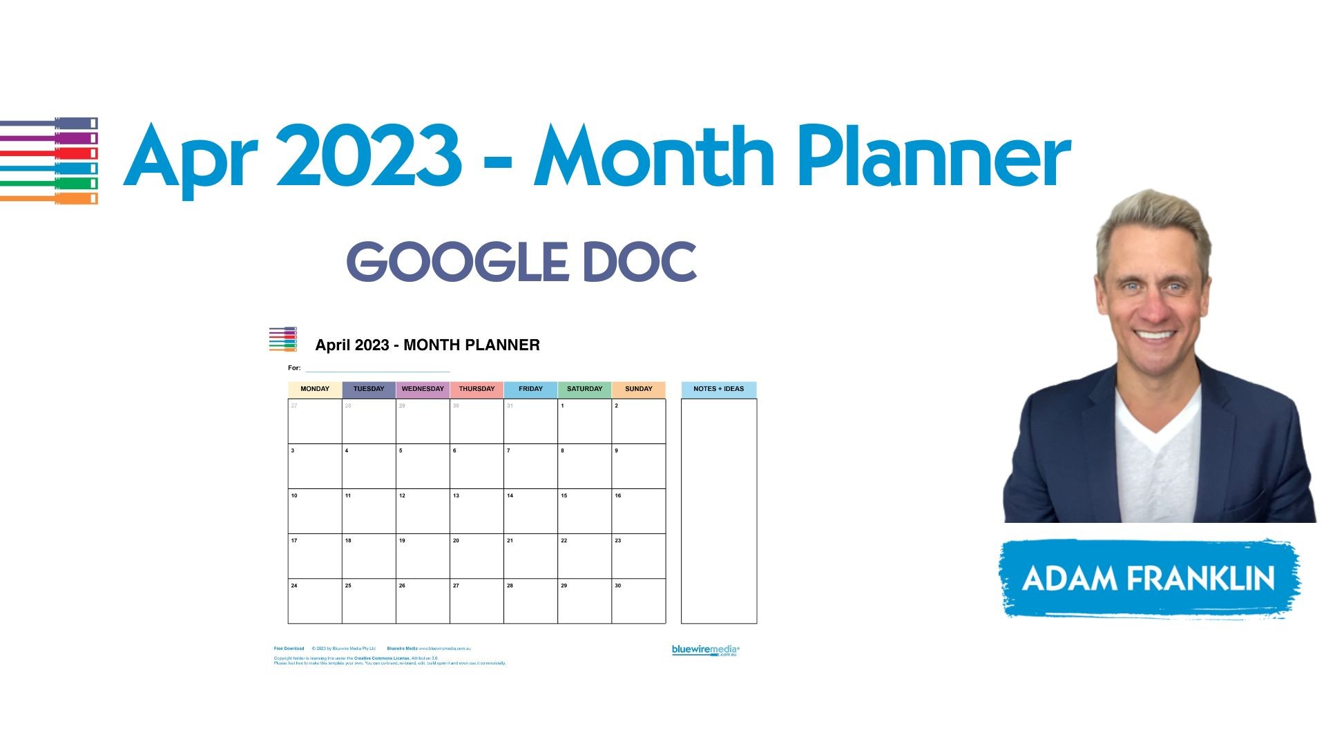 April 2023 Planner (Google Doc)