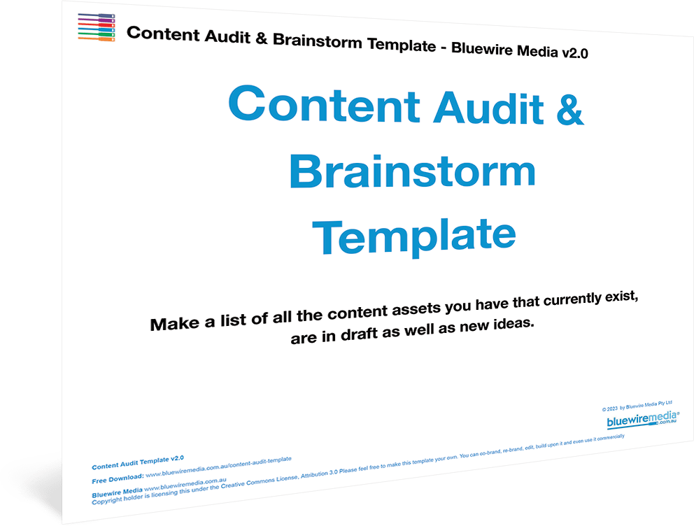 Content Audit & Brainstorm Template