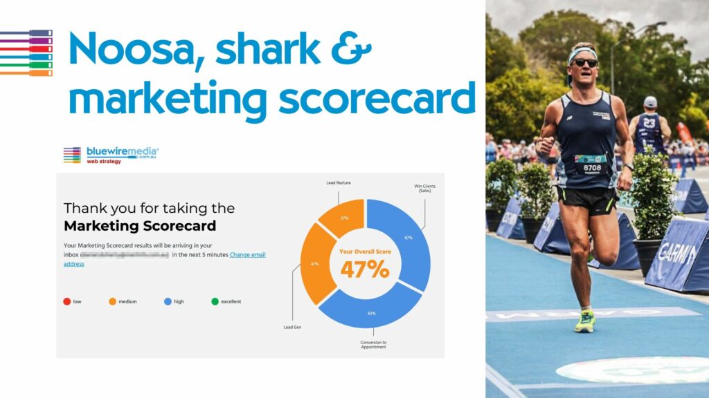 Noosa, shark & marketing scorecard